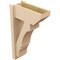 Ekena Millwork 8-in W x 18-in D x 30-in H Balboa Slat Rough Cedar Woodgrain TimberThane Outlooker, Primed Tan OUTUR080X18X30BOA24RCPR - alternate 2